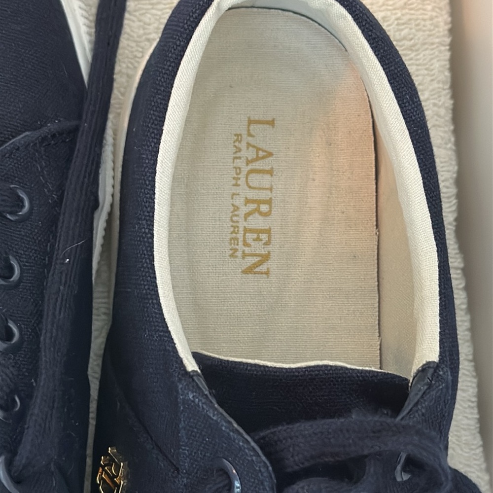 Classic Navy Blue LAUREN RALPH LAUREN Sneakers Size 10B - Picture 13 of 16
